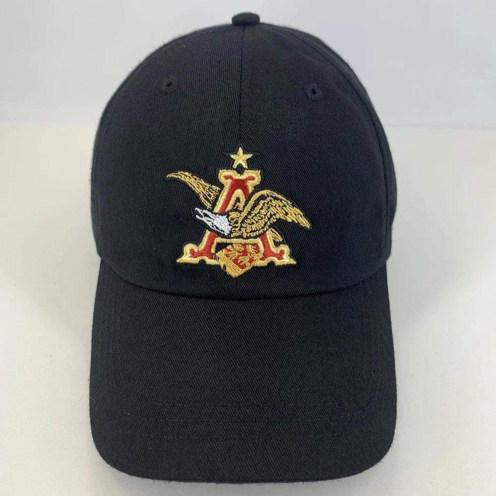 Anheuser Busch Brewery Hat Merrimack, NH Black OSFM Unstructured Baseball Cap
